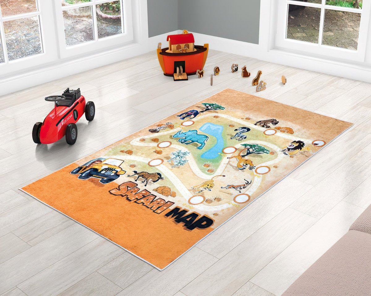 Bellatex Dětský koberec, běhoun kusový 3D SAFARI, 80x150cm