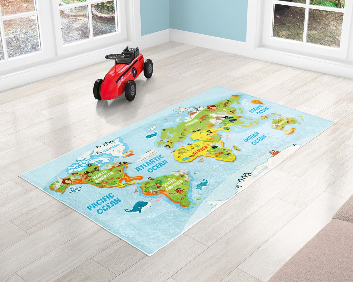 Bellatex Dětský koberec, běhoun kusový 3D SVĚTADÍLY, 80x150cm