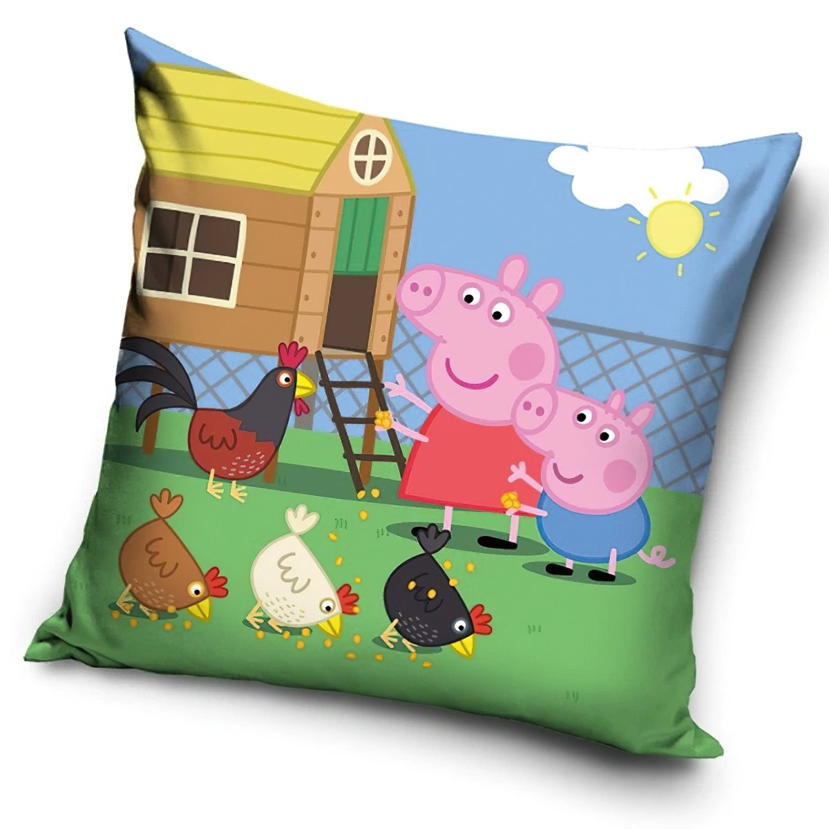 Carbotex Povlak na polštářek Prasátko Pepina a Tomík Na farmě