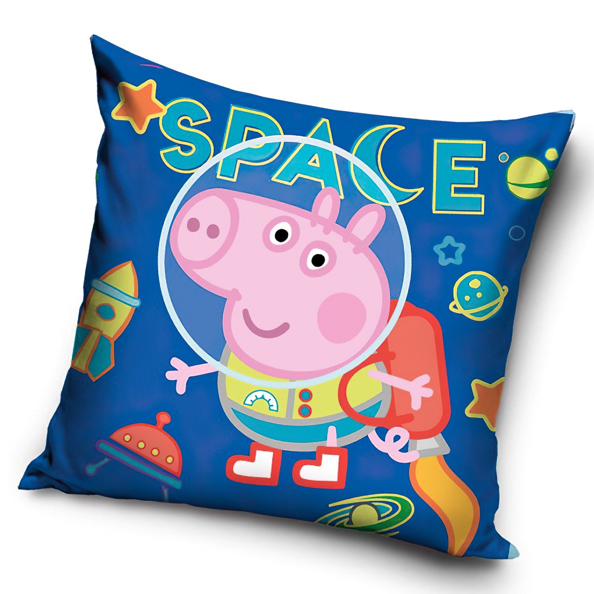Carbotex Povlak na polštářek Prasátko Peppa Tomík Malý Astronaut
