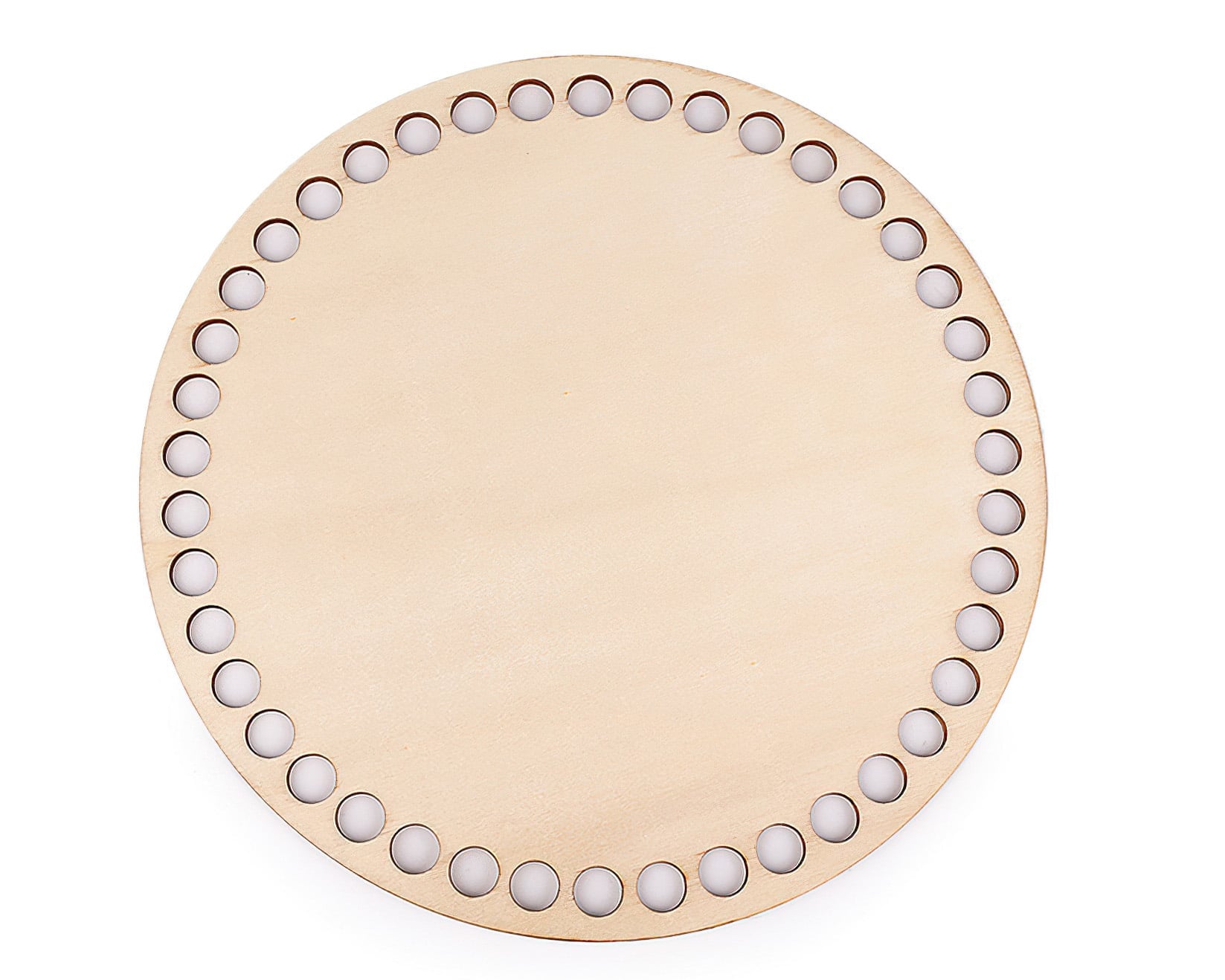Dno na pletení / výrobu košíků 790575 dřevěné, přírodní světlá, Ø 20 cm