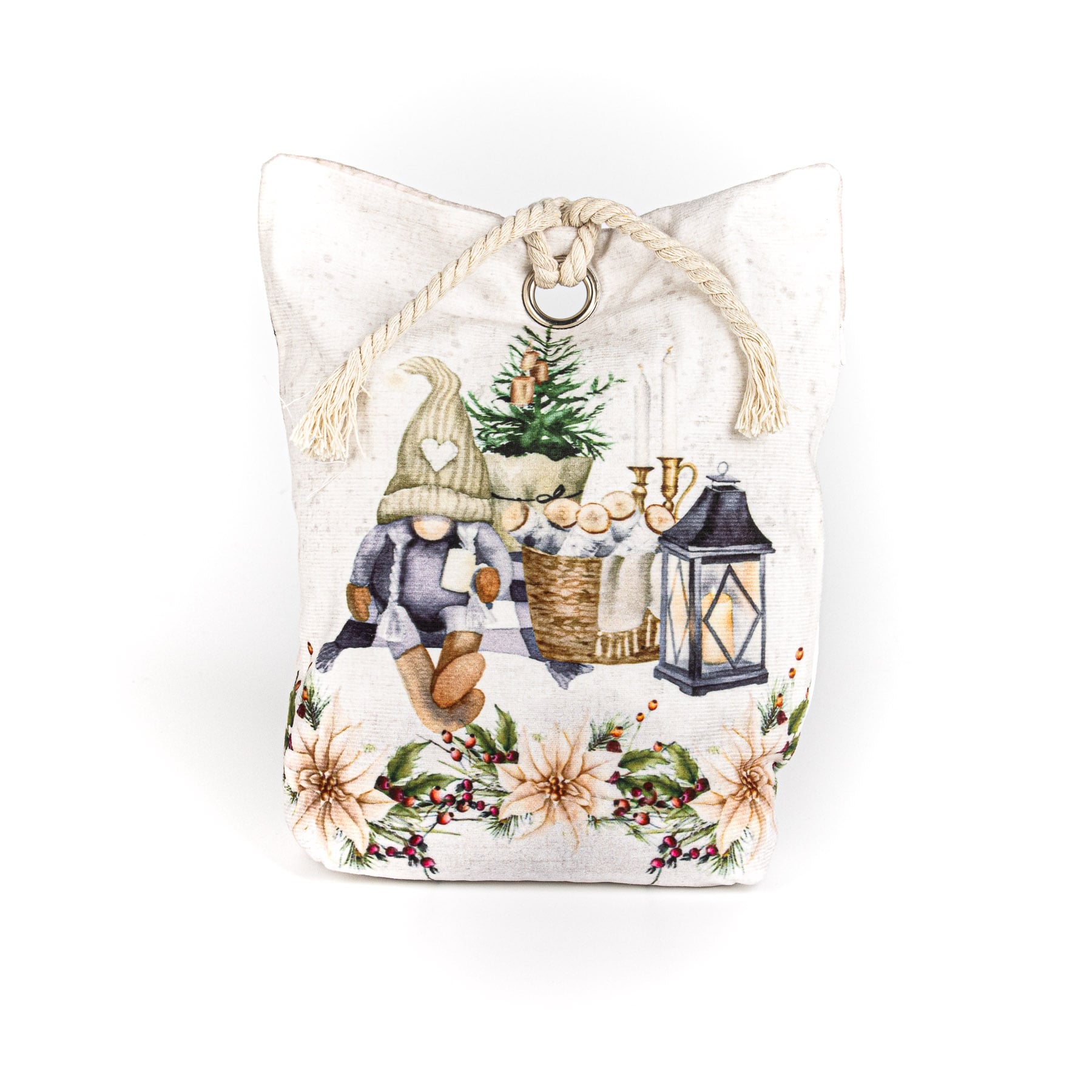 Forbyt Vánoční dveřní zarážka Skřítek s lucernou CYH6060C Varianta: Vánoční dveřní zarážka Skřítek s lucernou CYH6060C 22x23 cm