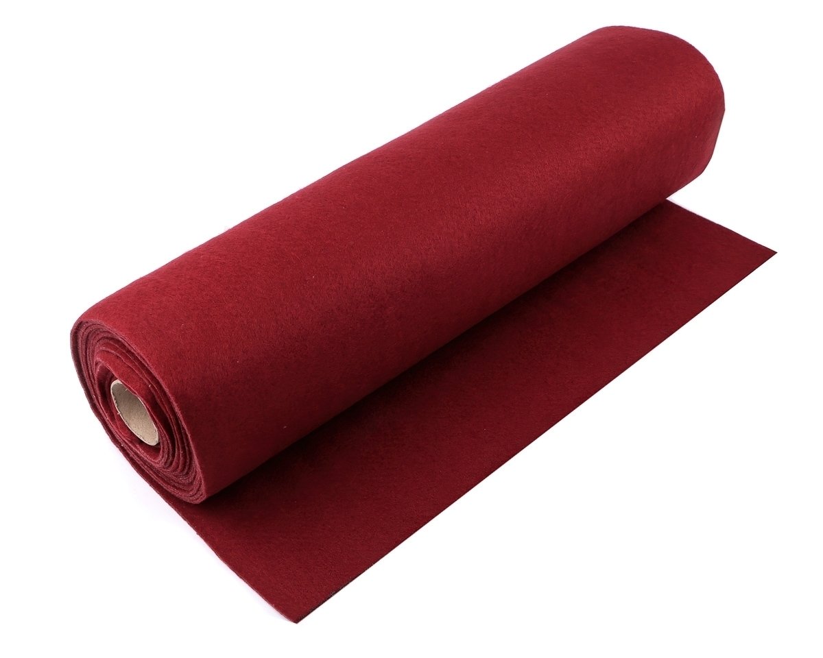 Stoklasa Filc / plsť 730123/29 jednobarevný, bordó, š. 41cm, 215g/m2, tloušťka 1-1,4mm (látka v metráži)