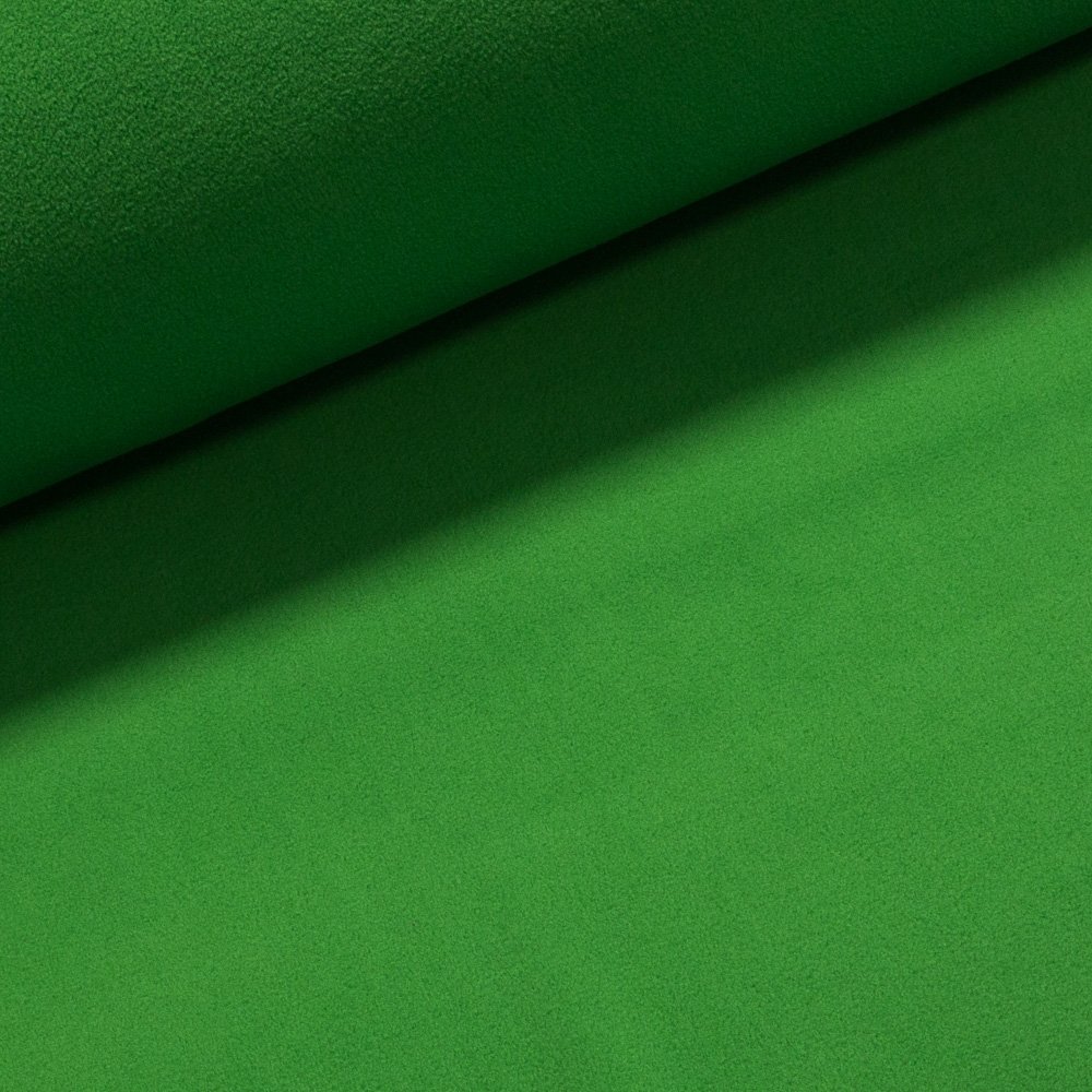Fleece (flís) 657 jednobarevná uni zelená, š.150cm (látka v metráži)