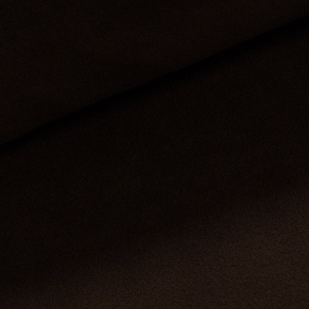 Fleece (flís) 879 jednobarevná uni tmavě hnědá, š.150cm (látka v metráži)