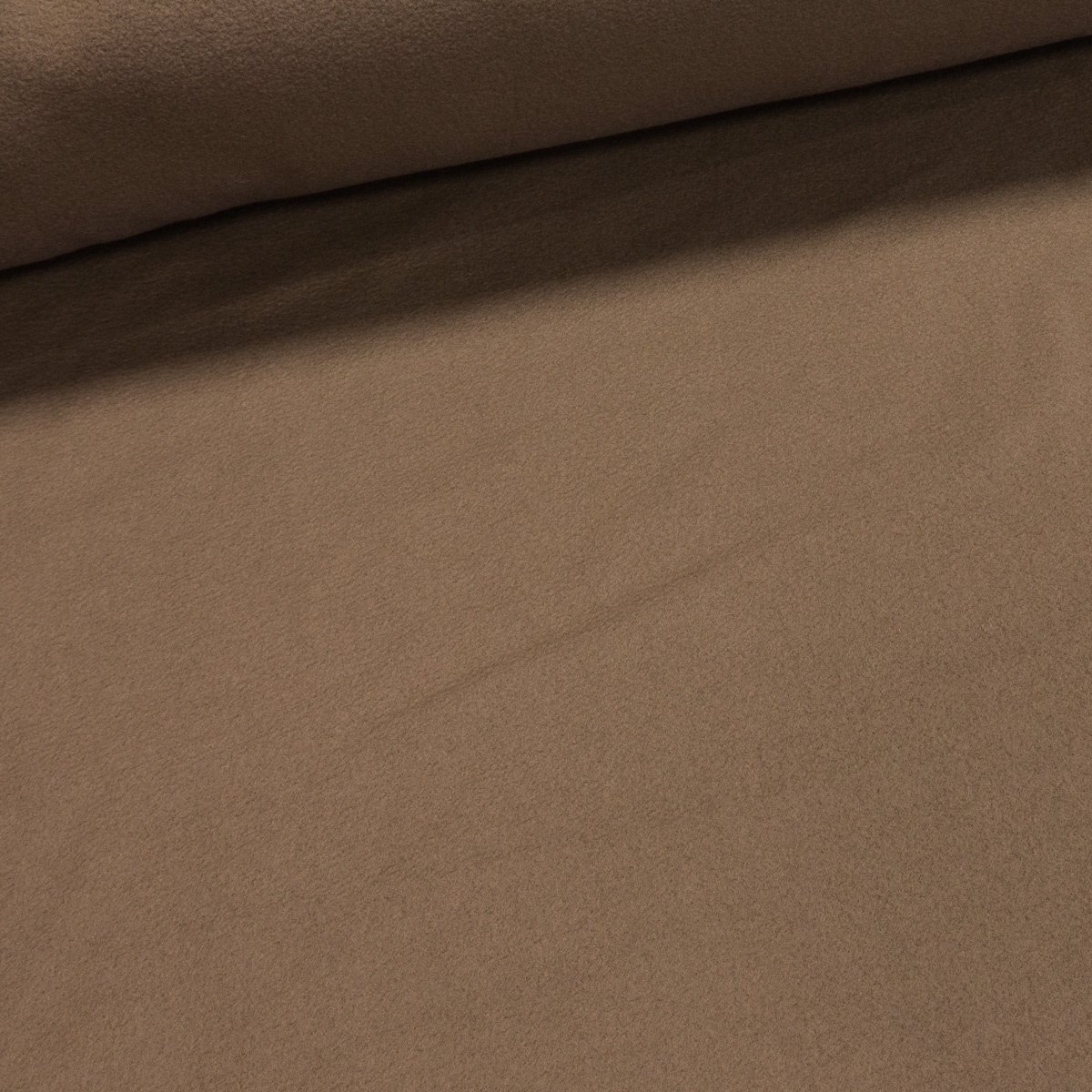 Fleece (flís) jednobarevná uni světle hnědá, š.150cm (látka v metráži)