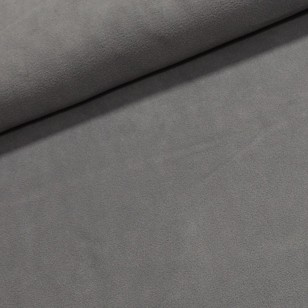 Fleece (flís) 051 jednobarevná uni šedá, š.150cm (látka v metráži)