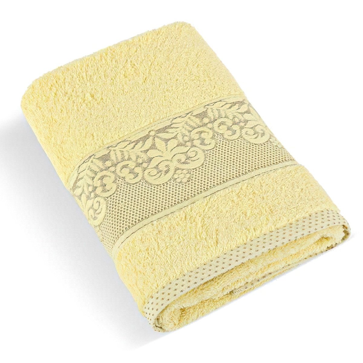 Bellatex froté ručník ORCHIDEA, světle žlutá, 50x100cm