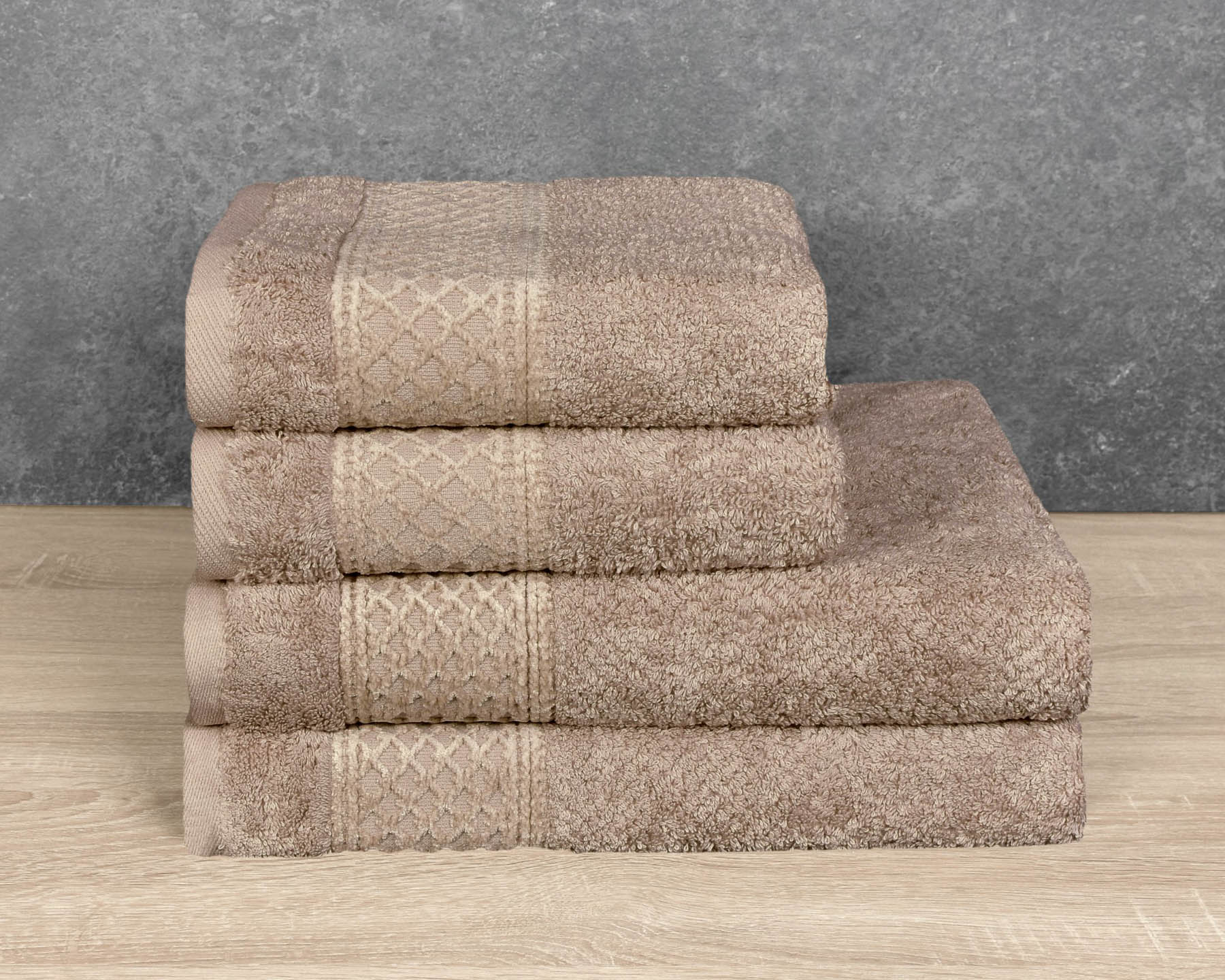 Forbyt ručník EGYPT NEFRIT s egyptské bavlny, tmavě béžový, 50x100cm