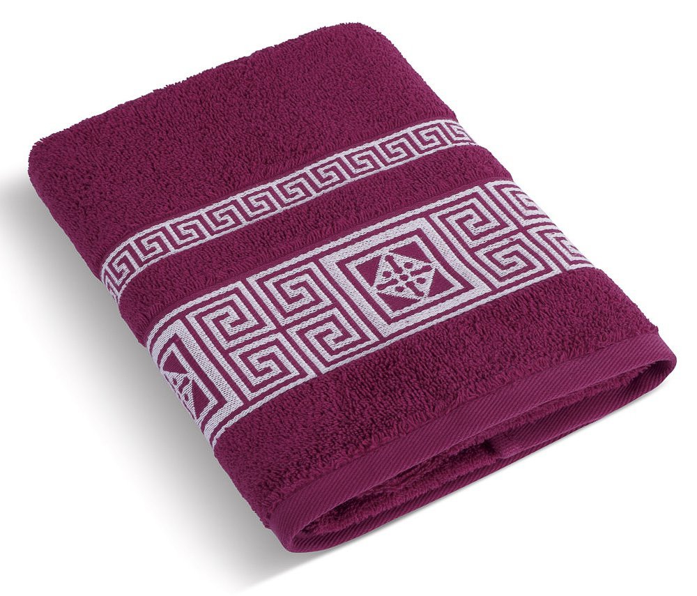 Bellatex froté ručník ŘECKÁ KOLEKCE, vínový, 50x100cm
