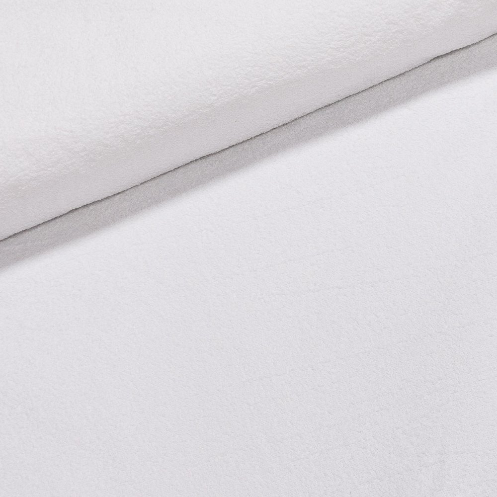 Froté s membránou 3320 2374 NEPROPUSTNÉ, jednobarevná bílá, š.205cm (látka v metráži)