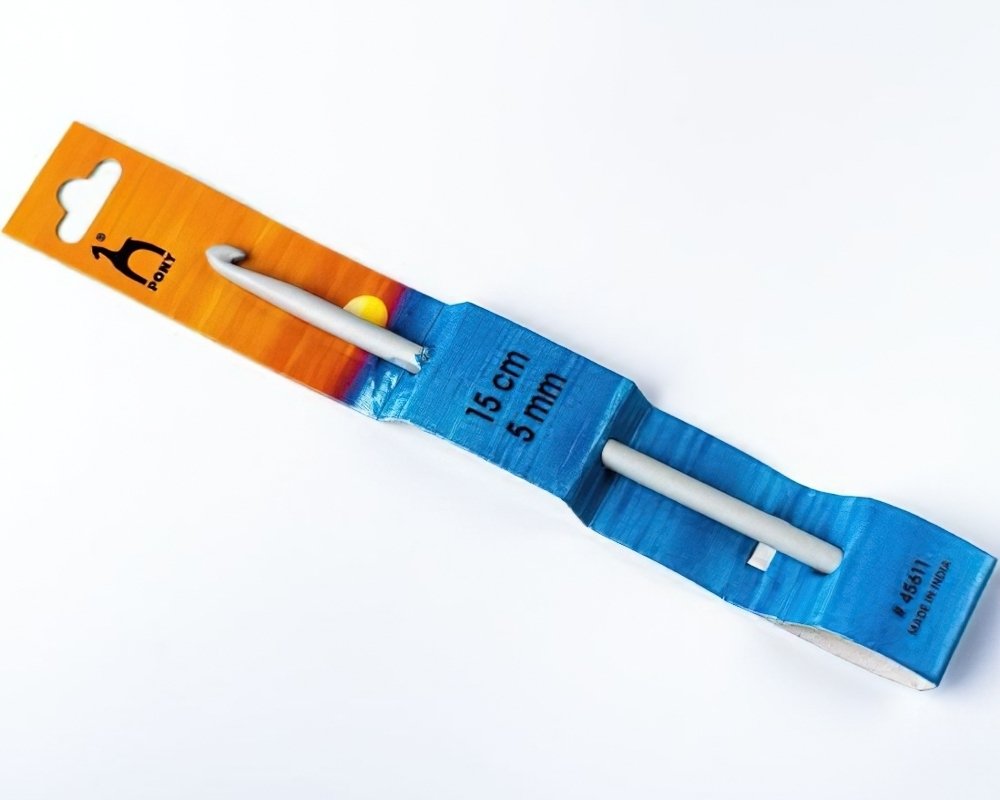 PONY Háček na háčkování PONY, hliník / teflon 45611, velikost 5mm, délka 15cm