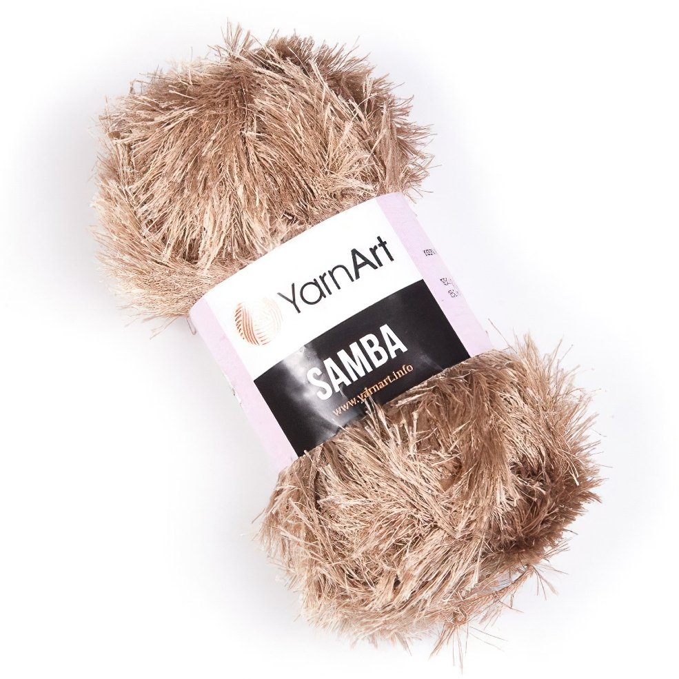 Pletací příze YarnArt SAMBA 3276 světle hnědá, efektní, 150g/100m