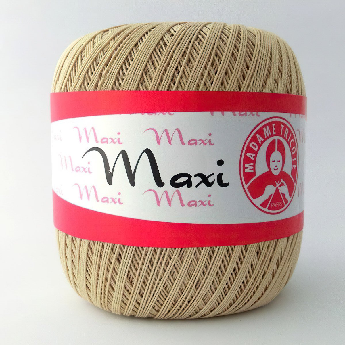 Pletací / háčkovací příze Madame Tricote paris MAXI 6311 béžová, jednobarevná, 100g/565m
