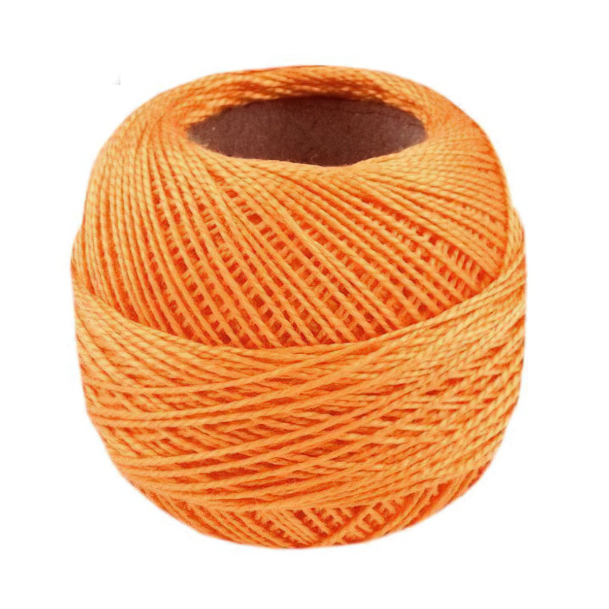 Niťárna Česká Třebová Háčkovací / vyšívací příze PERLOVKA 2182 světle oranžová, jednobarevná, 10g/85m