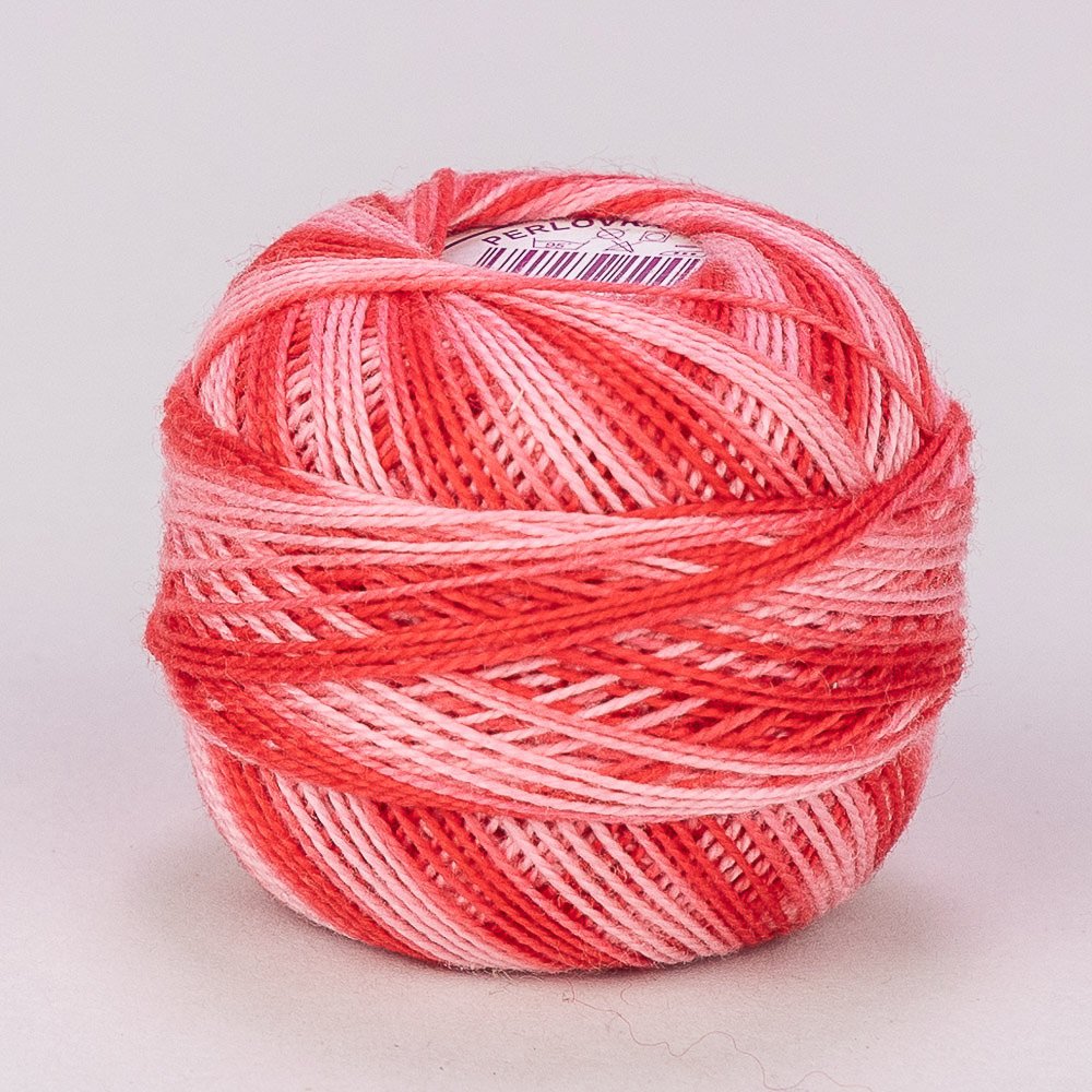 Niťárna Česká Třebová Háčkovací / vyšívací příze PERLOVKA 3327 růžová, melírovaná, 10g/85m