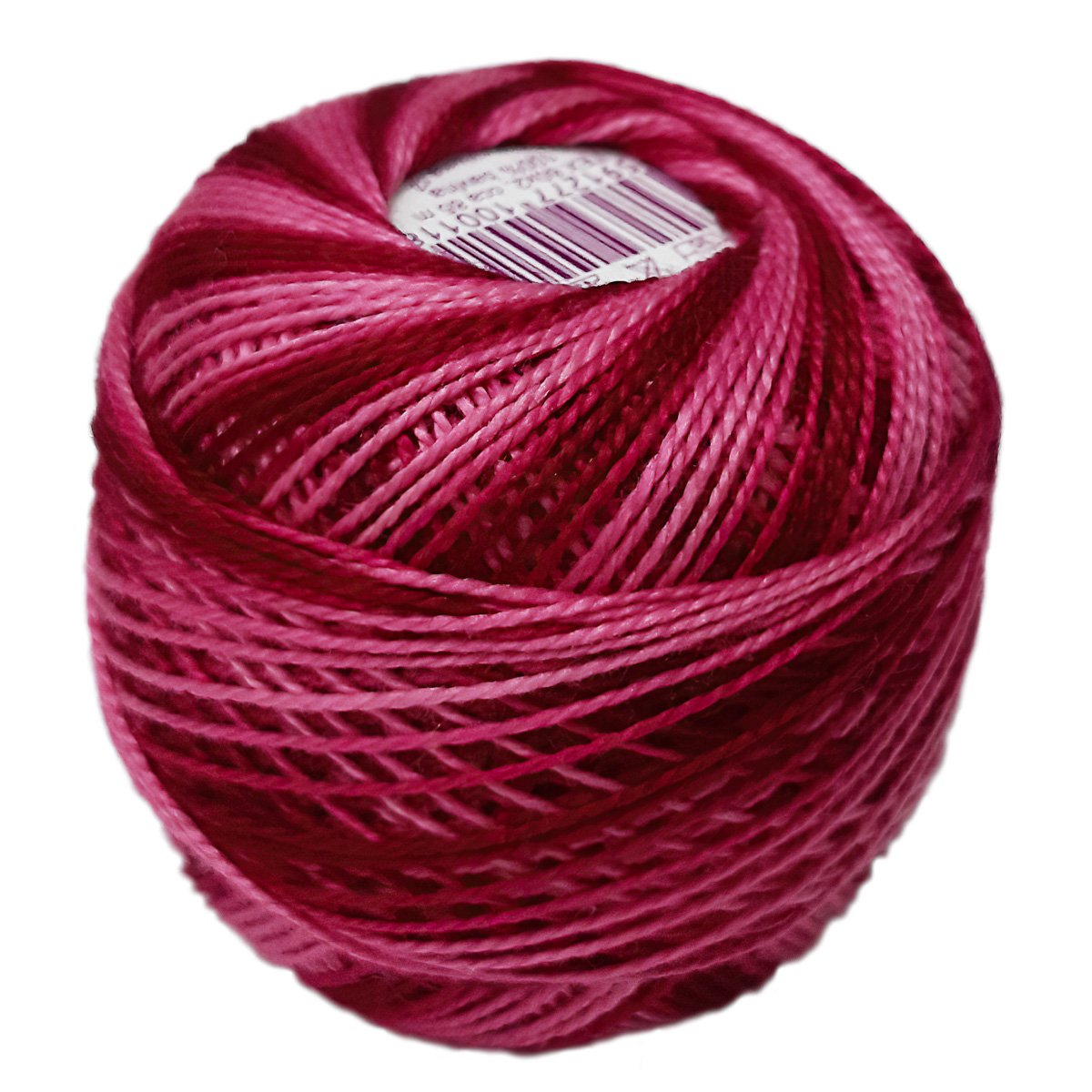 Niťárna Česká Třebová Háčkovací / vyšívací příze PERLOVKA 3538 vínovo-růžová, melírovaná, 10g/85m