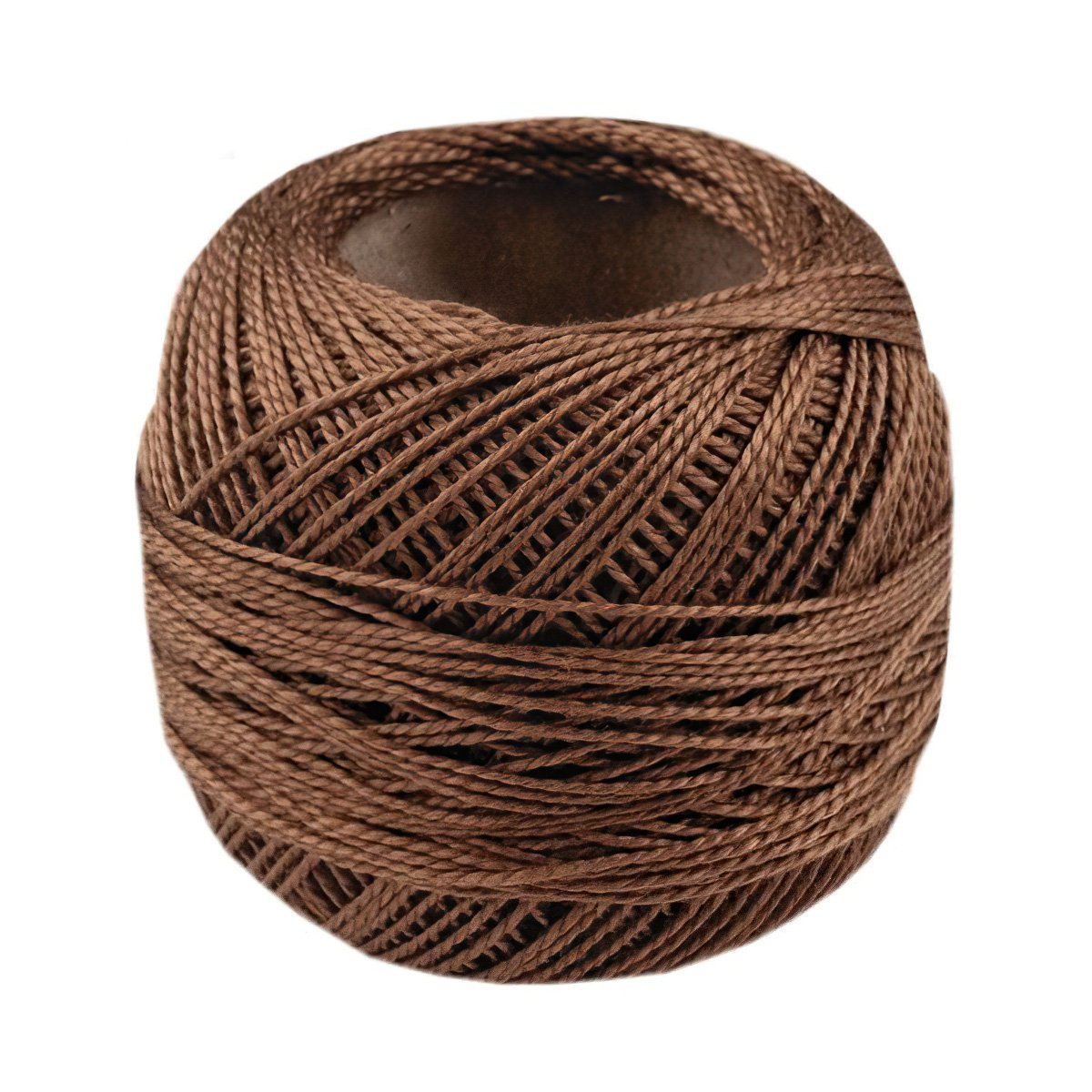 Niťárna Česká Třebová Háčkovací / vyšívací příze PERLOVKA 7972 hnědá, jednobarevná, 10g/85m