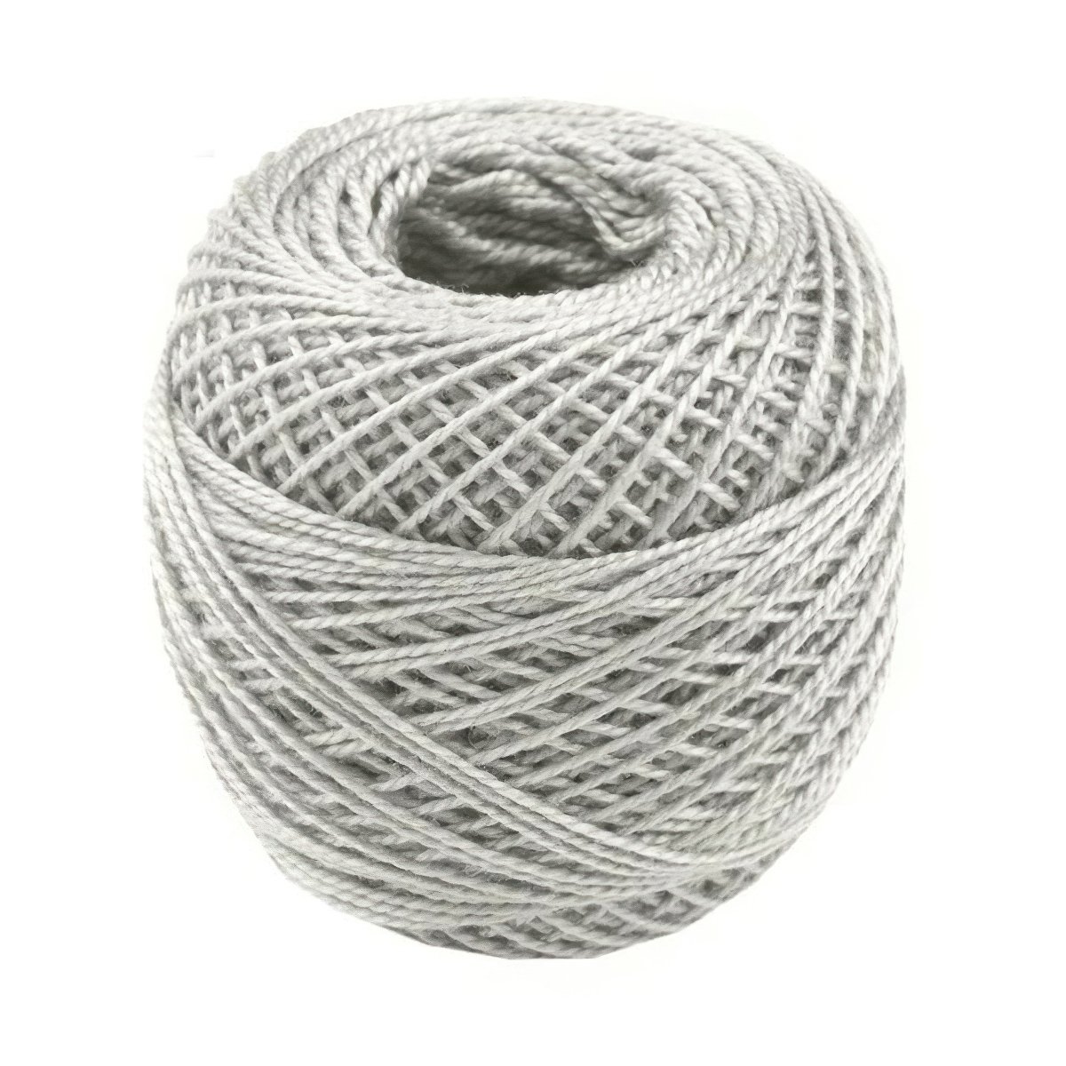 Niťárna Česká Třebová Háčkovací / vyšívací příze PERLOVKA 8112 světle šedá, jednobarevná, 10g/85m