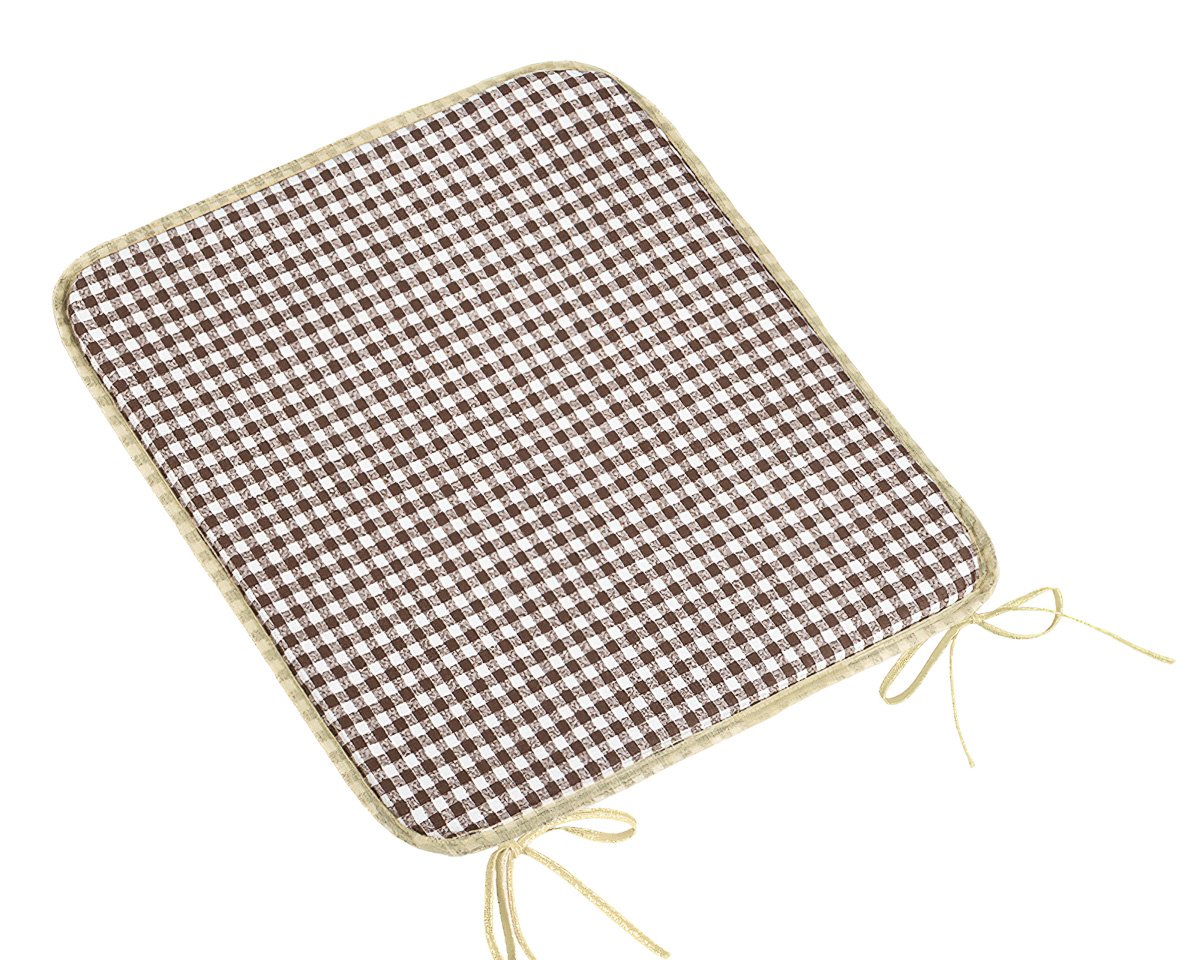 Bellatex Hladký sedák BERTA 34/608, KOSTIČKA HNĚDÁ, čtverec 40x40cm