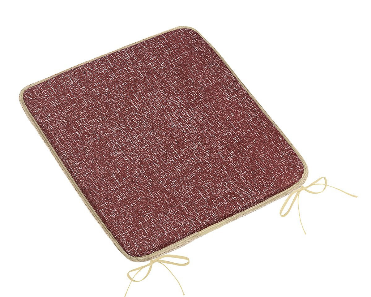 Bellatex Hladký sedák LADA 34/032, UNI TMAVĚ VÍNOVÝ , čtverec 40x40cm
