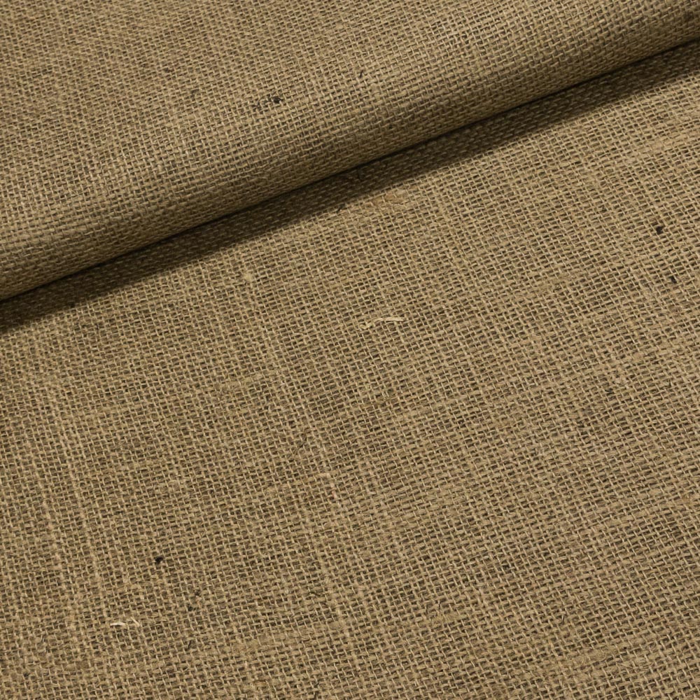 Juta technická (pytlovina), gramáž 260g/m2, jednobarevná přírodní režná, š.160cm, role 20 metrů