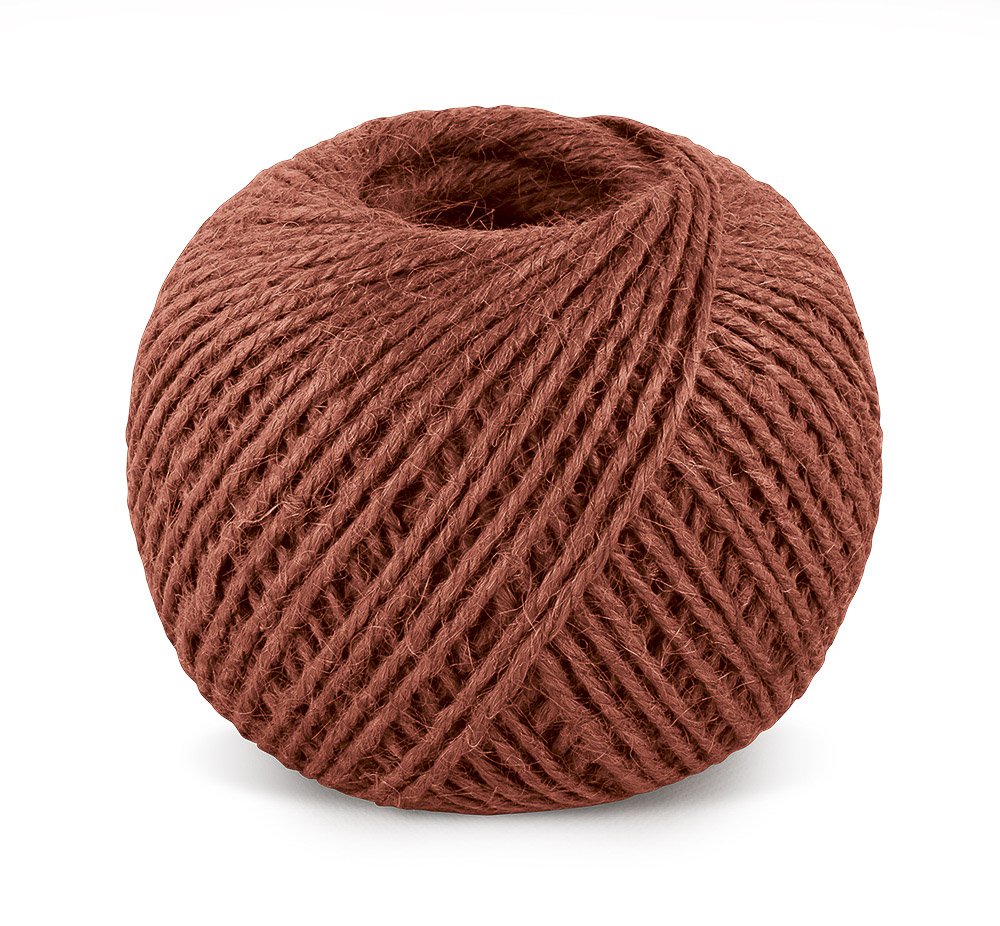 Bellatex Jutový motouz, špagát ČERVENÝ 2524/290, 200g, průměr 1,75mm, návin 130m