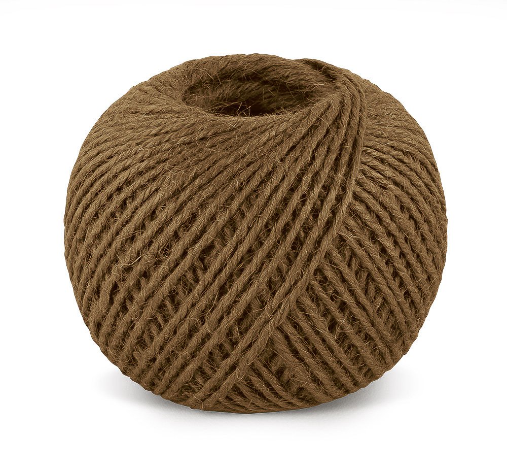 Bellatex Jutový motouz, špagát HNĚDÝ, 200g, průměr 1,75mm, návin 130m