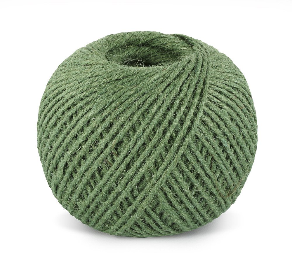 Bellatex Jutový motouz, špagát ZELENÝ 2524/630, 200g, průměr 1,75mm, návin 130m