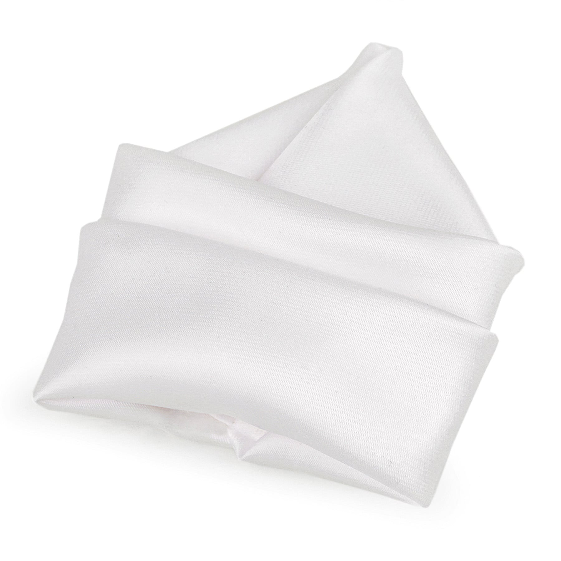Kapesníček do saka saténový 900009/1 bílý, jemně lesklý