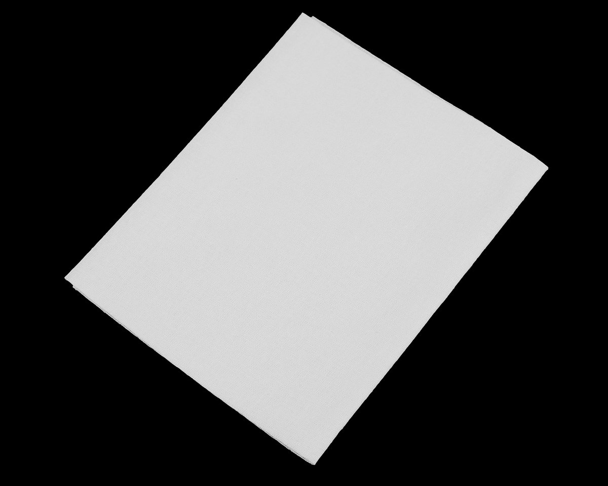 Klasická nažehlovací záplata, textilní bavlněná 050414, bílá, 17x45cm