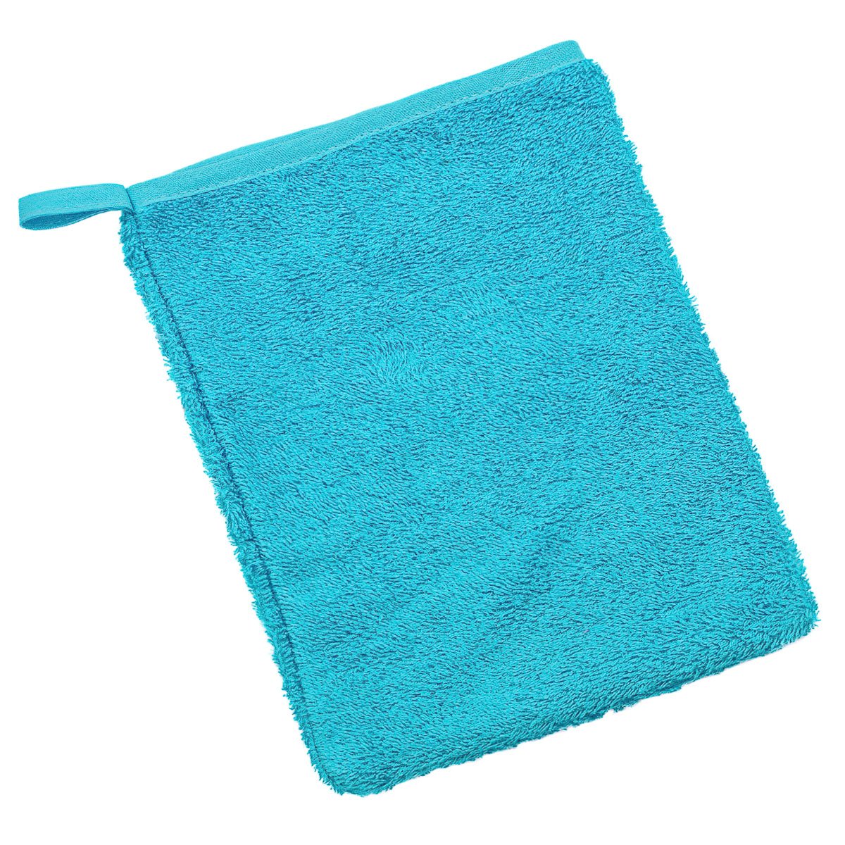 Bellatex Koupelnová mycí žínka 23/27, bavlněné froté, jednobarevná tyrkysová, 17x25cm