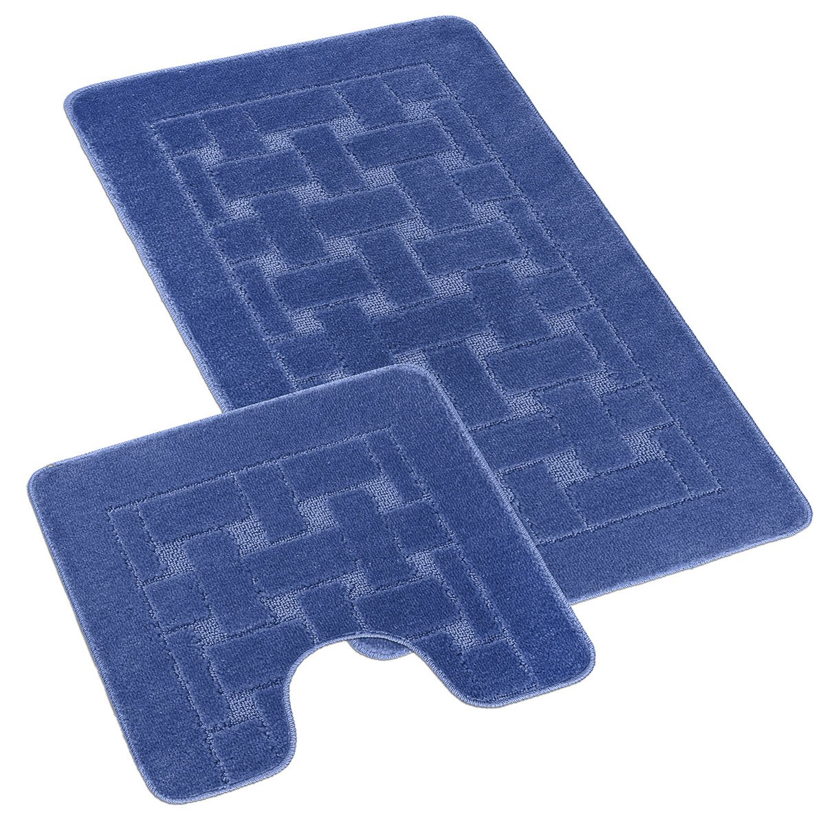 Bellatex Koupelnová předložka 60x100cm obdelníky modré