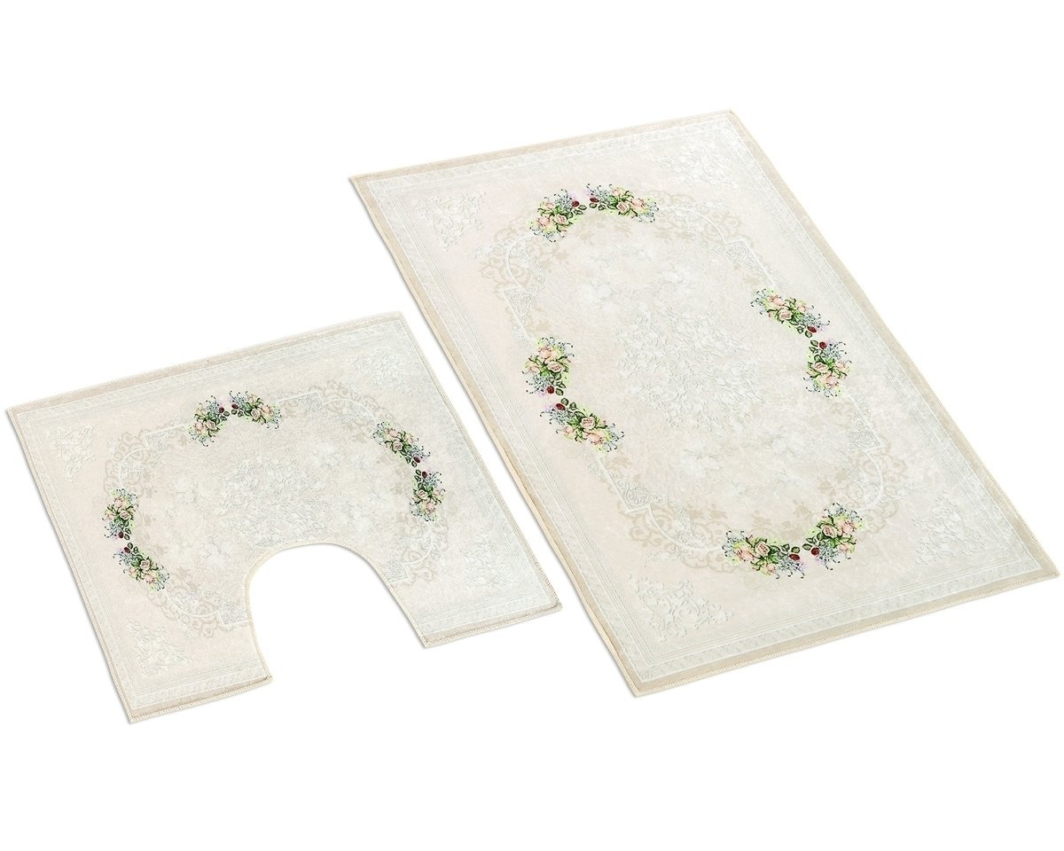 Bellatex Koupelnová a WC předložka Růžičky 3D