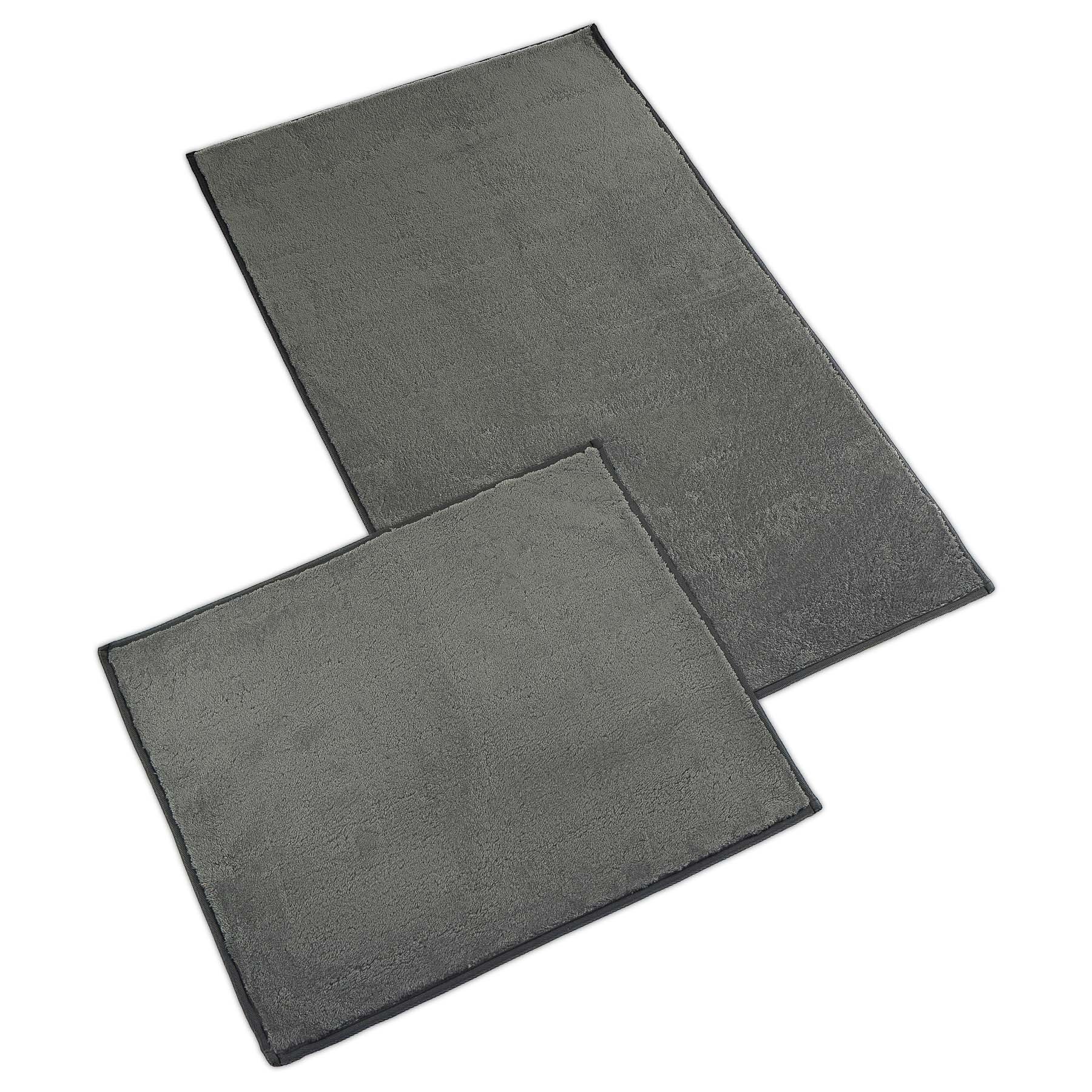 Bellatex koupelnová souprava MICRO BANY GOLD TMAVĚ ŠEDÁ, 100x60cm (předložka) + 60x50cm (na WC)