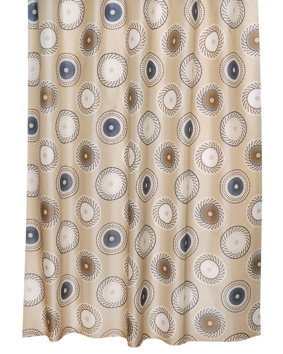 Bellatex koupelnový závěs HNĚDÁ KOLA, 180x200cm