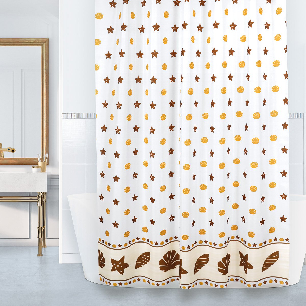 Bellatex koupelnový závěs MUŠLE, 180x200cm