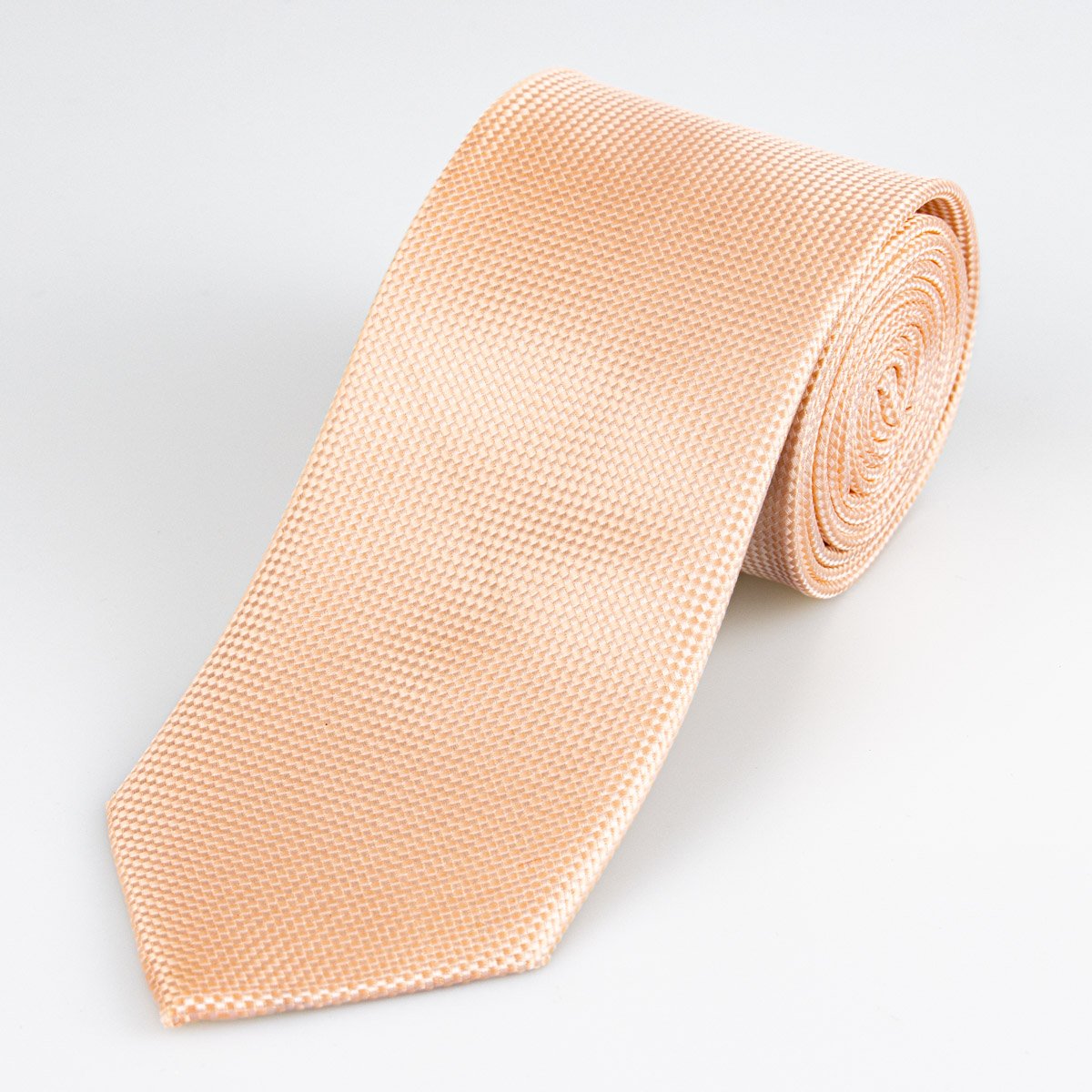 AMJ Kravata pánská kostičkovaná KU1813, béžová