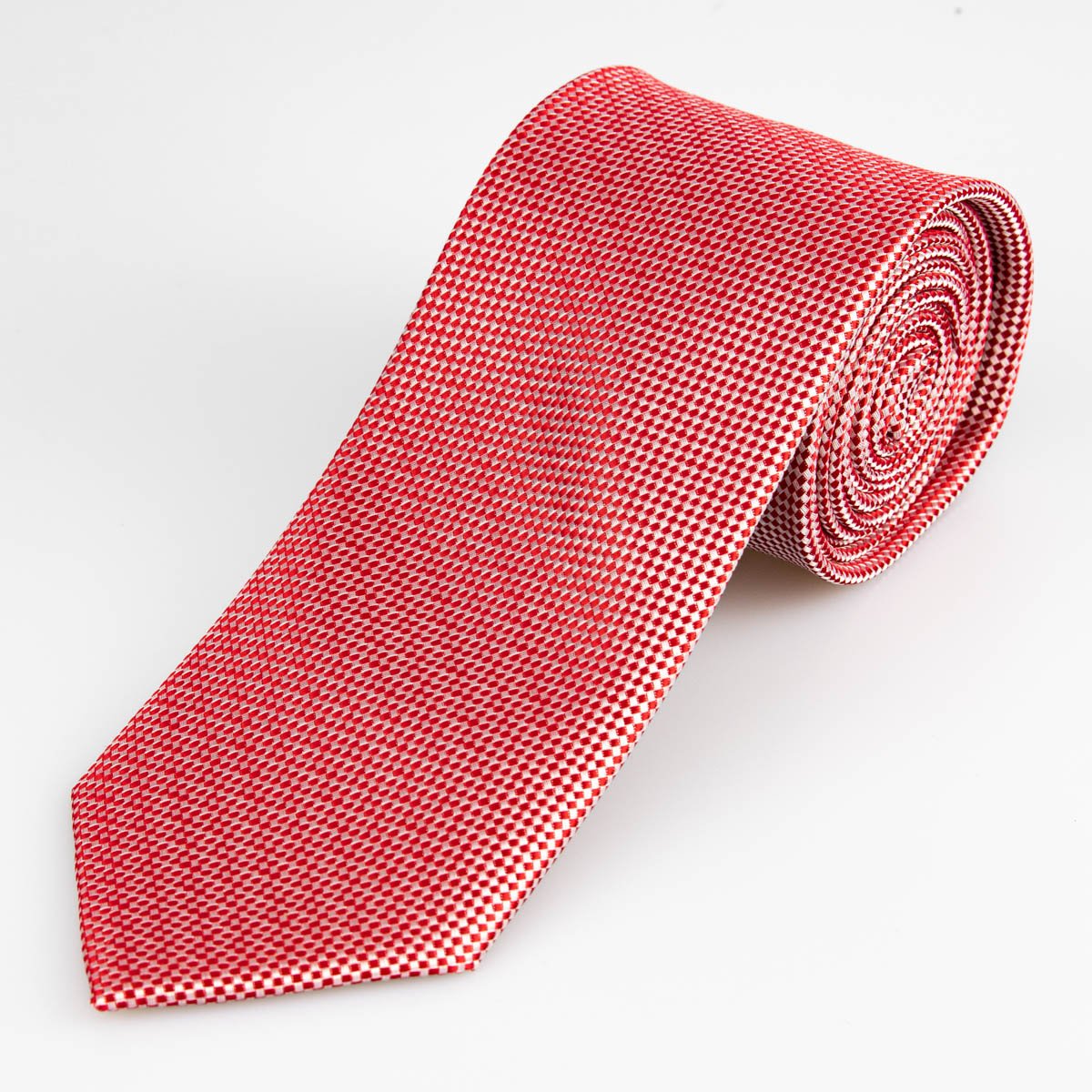 AMJ Kravata pánská kostičkovaná KU1814, lososová