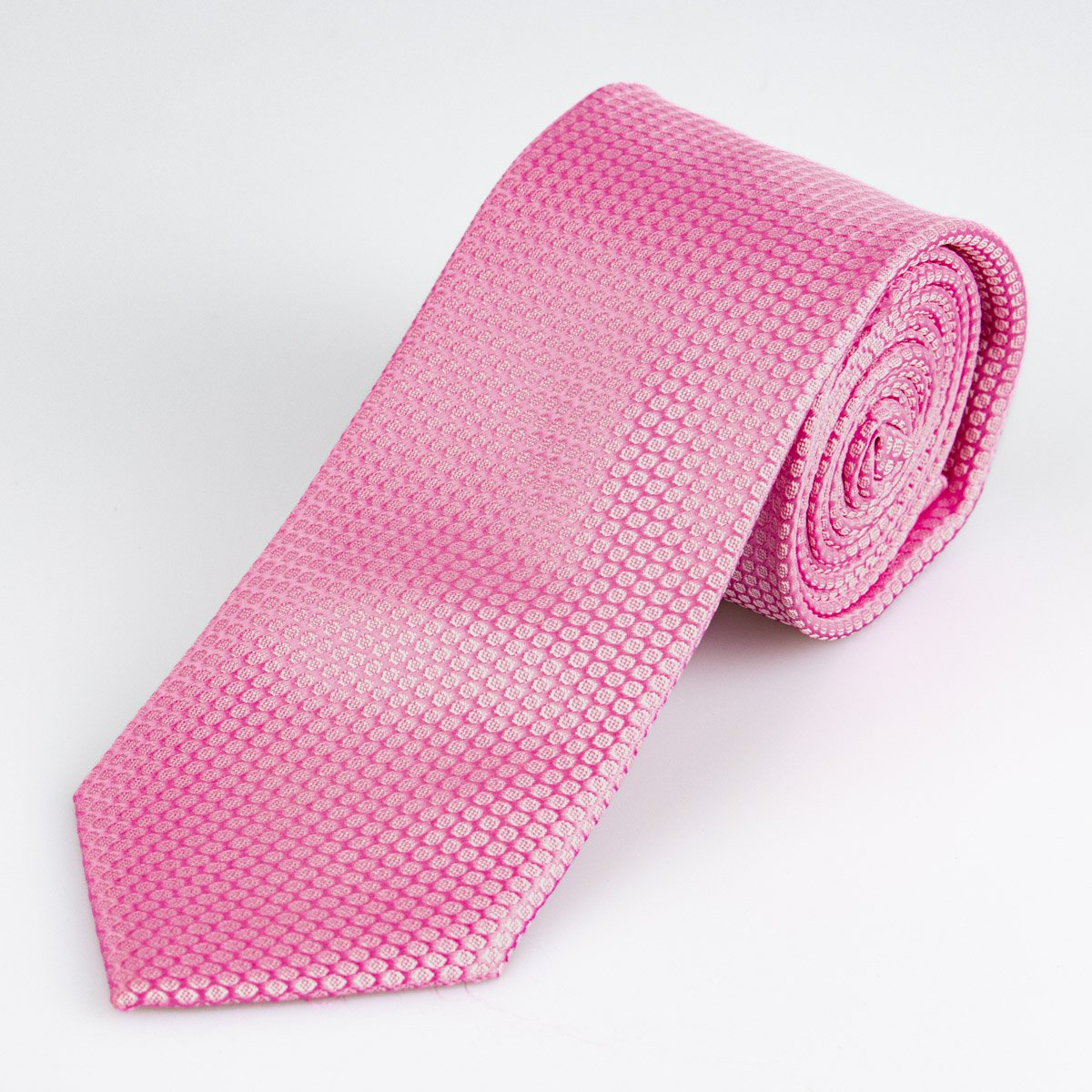 AMJ Kravata pánská puntíkovaná KU1724, růžová