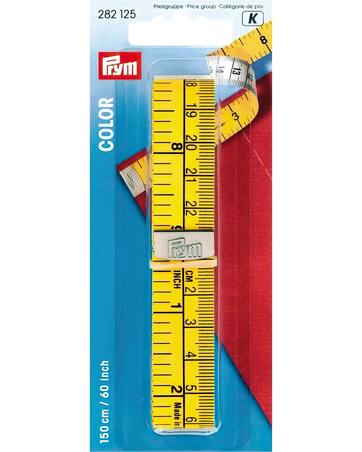Stoklasa Krejčovský metr  PRYM INCH/CM, analogový, délka 150cm / 60palců