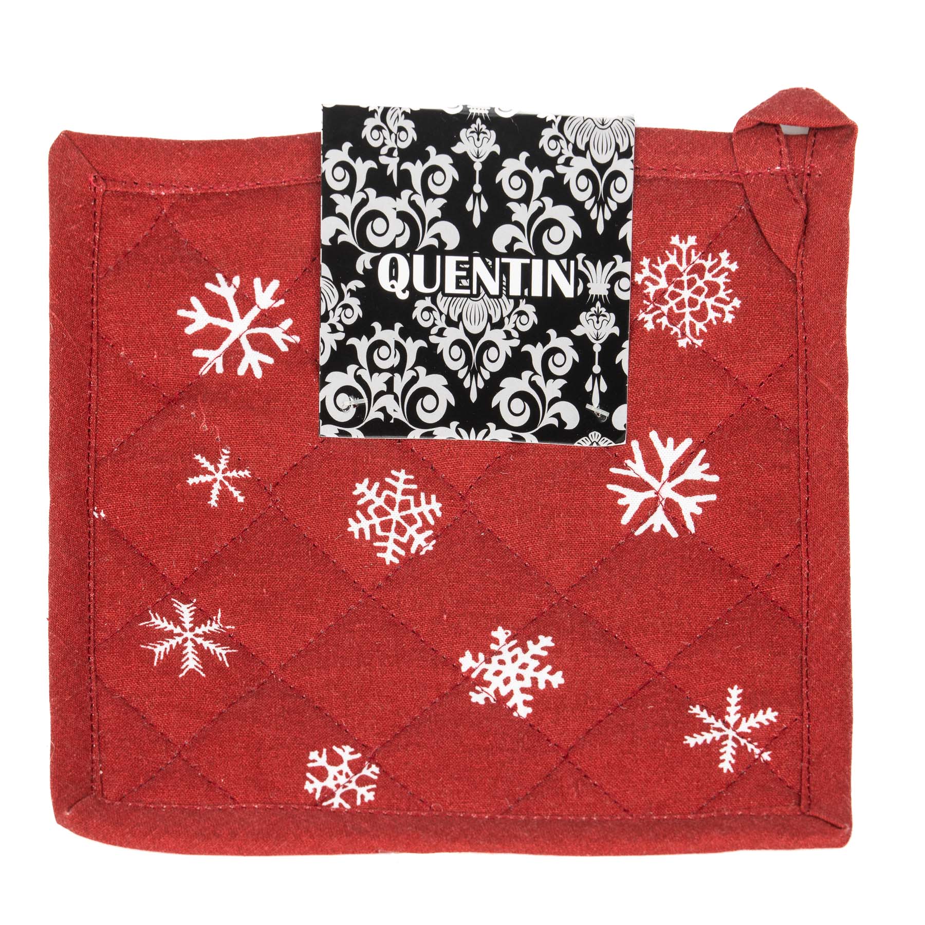 Avax kuchyňská podložka vánoční QK-206B, tmavě červená vločka, 20x20cm