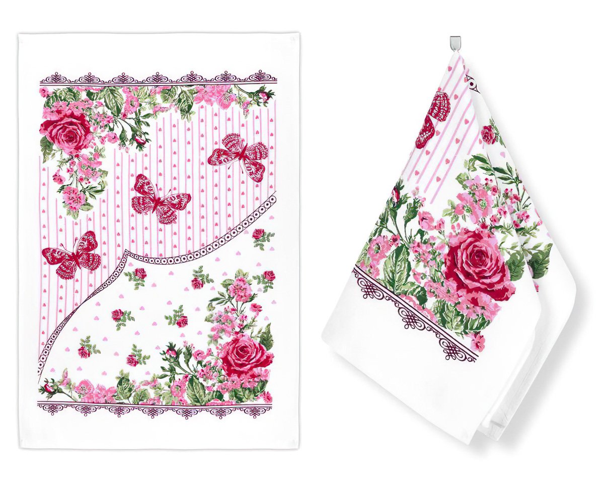 Bellatex kuchyňská utěrka froté 206 JARO, růžová 1 kus, 40x60cm