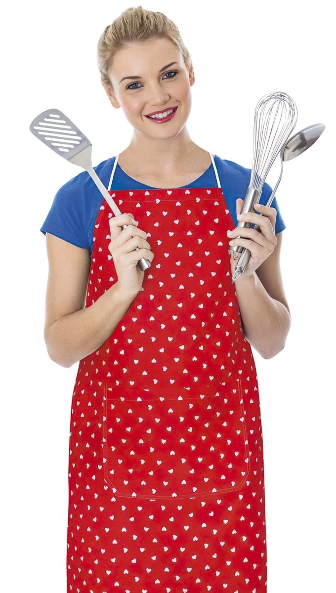 Bellatex kuchyňská zástěra ADÉLA 7750/327, SRDÍČKO ČERVENÁ 67x84cm