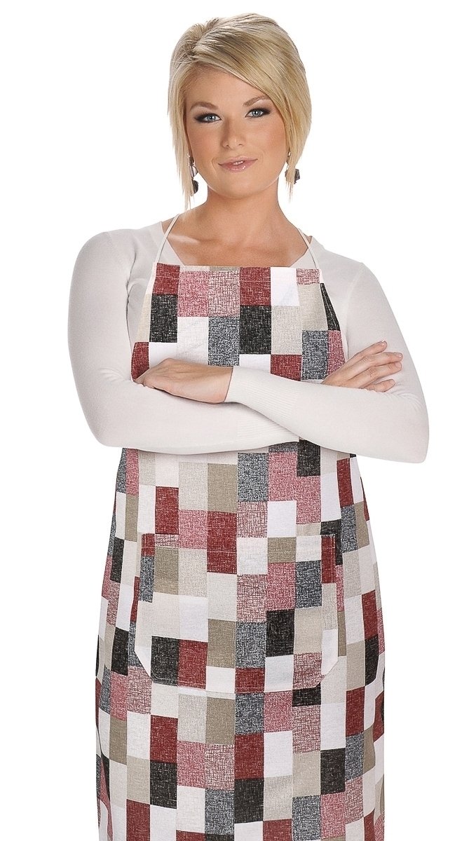 Bellatex kuchyňská zástěra EMA 7750/526, CIHLA BORDÓ, vínová, 67x84cm