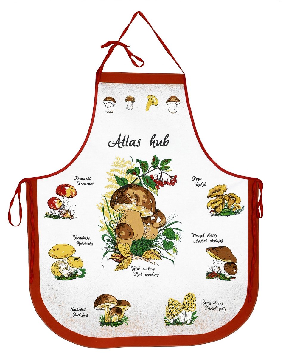 Forbyt kuchyňská zástěra HOUBY / ATLAS HUB, teracota, 63x80cm