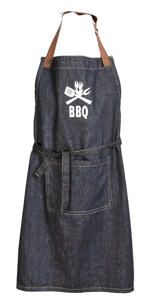 Forbyt kuchyňská zástěra JEANS BBQ, šedomodrá 70x90cm