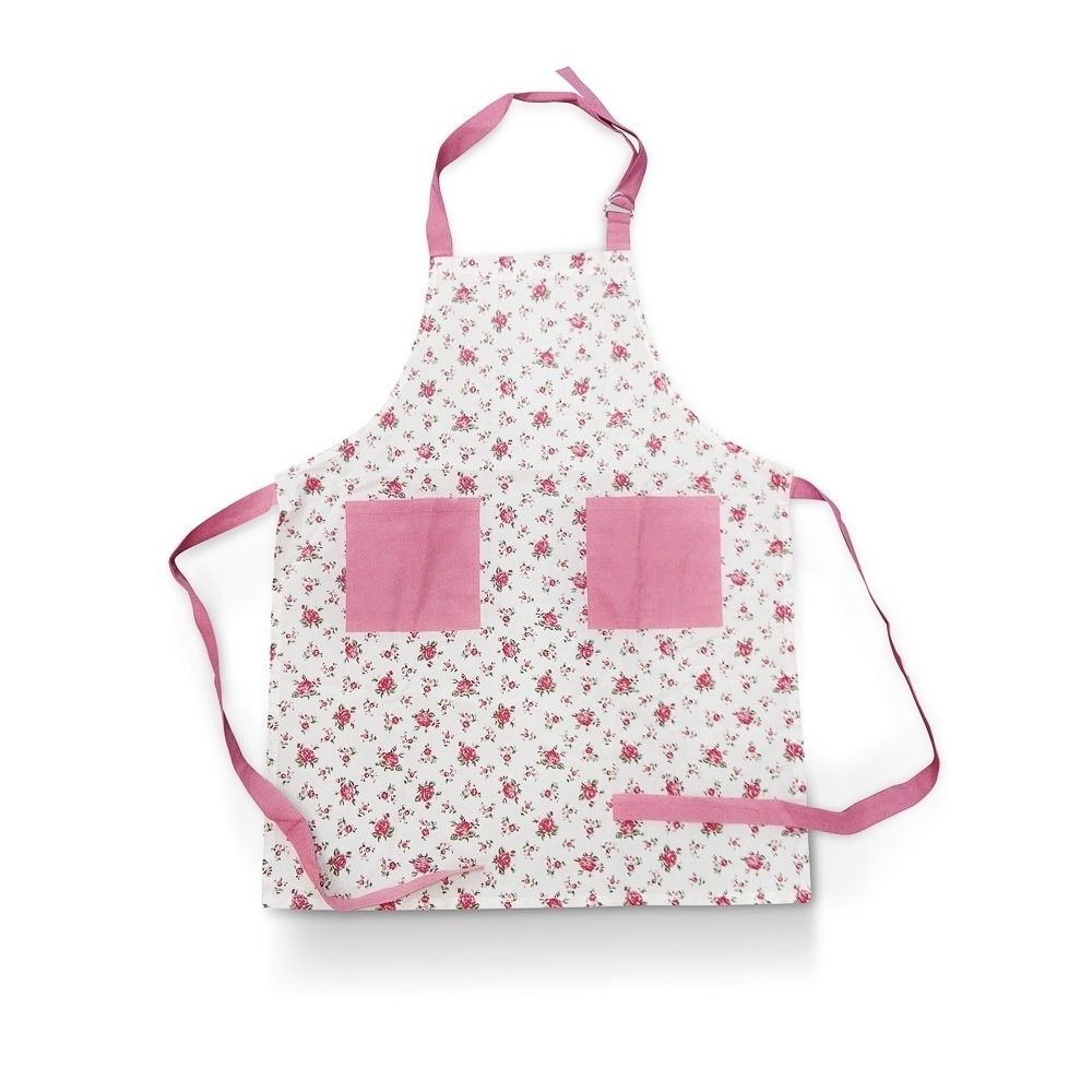 Quentin kuchyňská zástěra KYTKY QK-038, květinky na bílé, 60x75cm