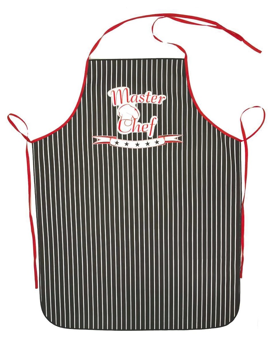 Forbyt kuchyňská zástěra MASTER CHEF, černá, 60x80cm