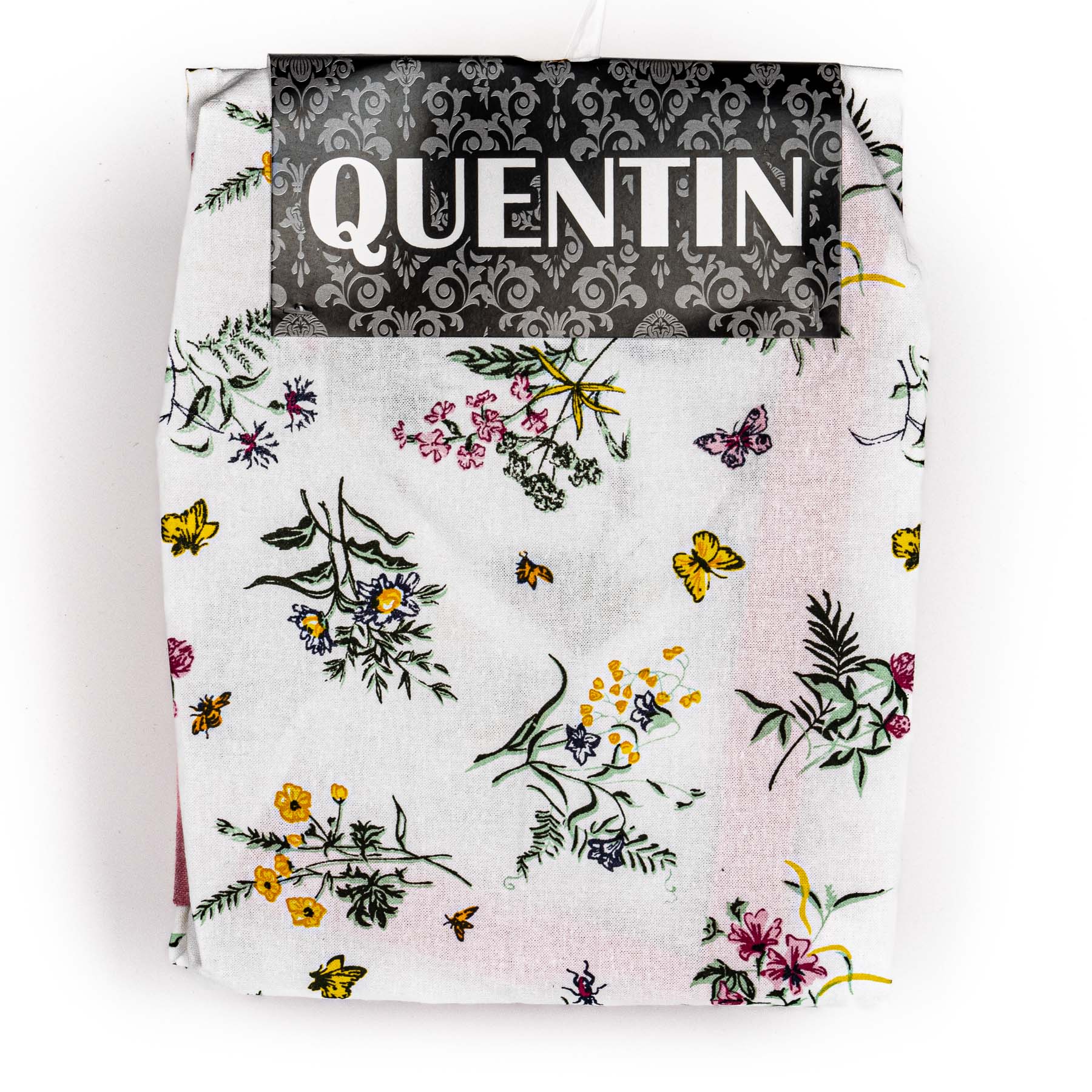 Avax kuchyňská zástěra QK-194, luční kvítí, bílo-růžová 60x75cm